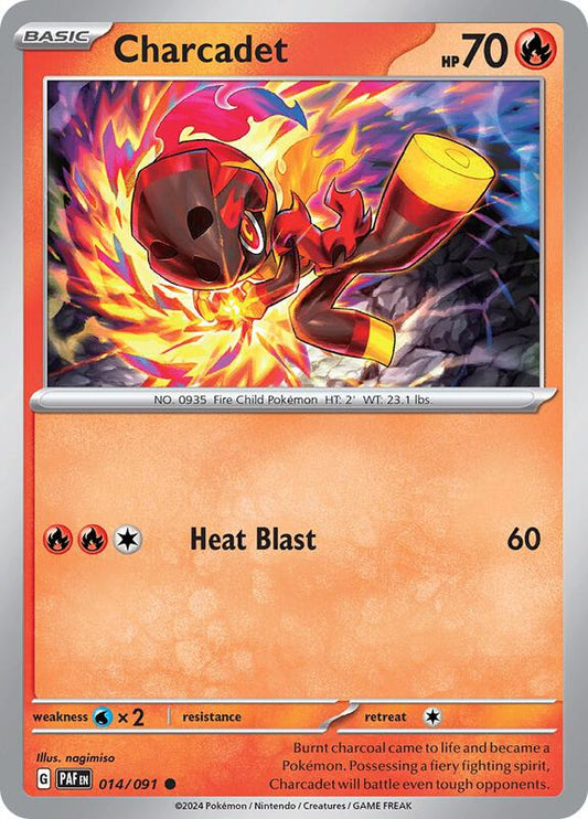 Charcadet - 014/091 - Reverse Holofoil 014/091 Paldean Fates | Common Pokemon Card