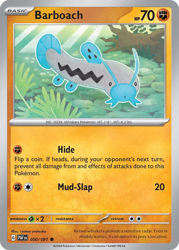 Barboach - Normal 050/091 Paldean Fates | Common Pokemon Card