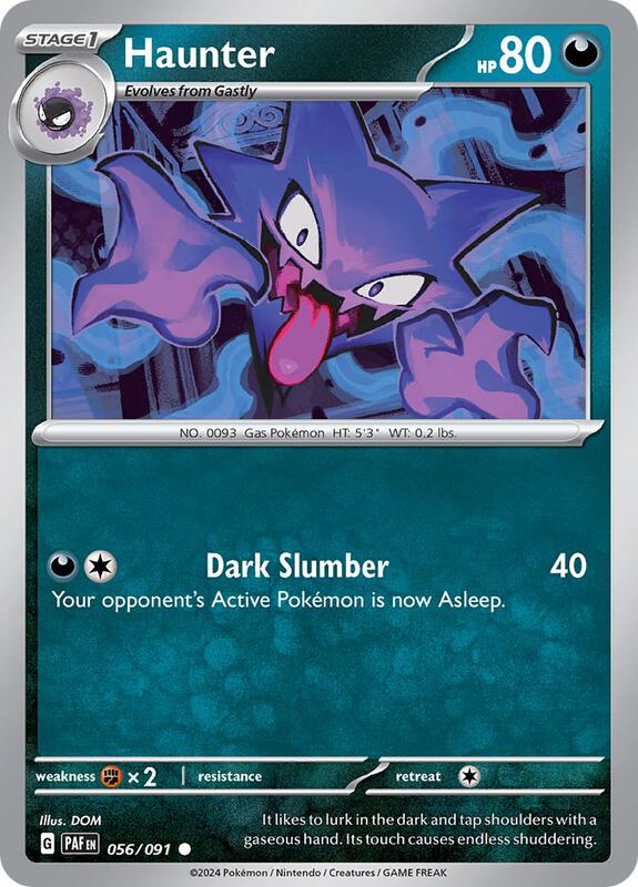 Haunter - Normal 056/091 Paldean Fates | Common Pokemon Card