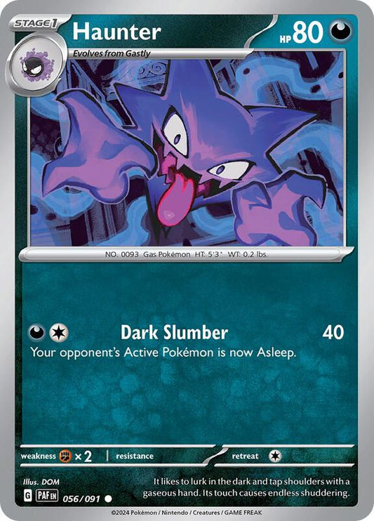 Haunter - Normal 056/091 Paldean Fates | Common Pokemon Card