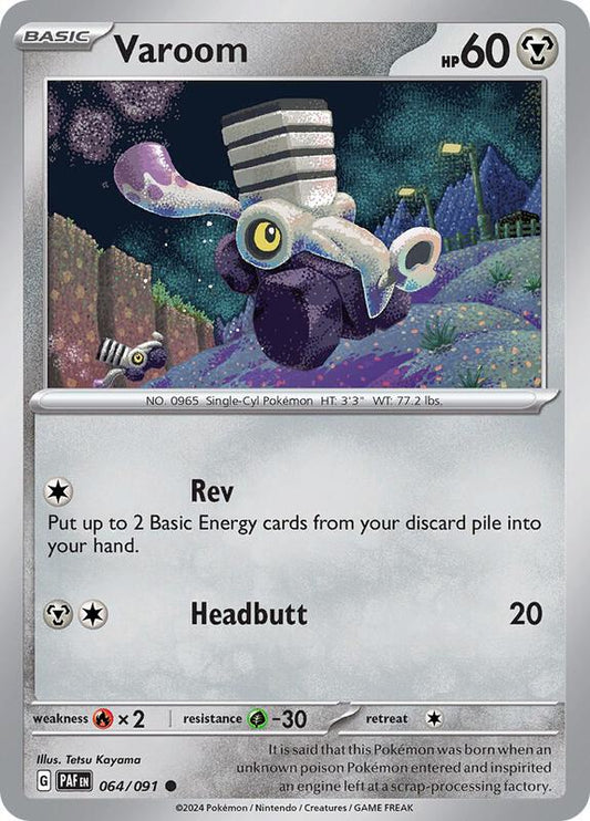Varoom - 064/091 - Reverse Holofoil 064/091 Paldean Fates | Common Pokemon Card