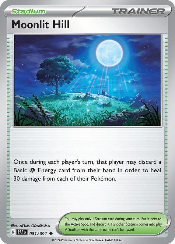 Moonlit Hill - Normal 081/091 Paldean Fates | Uncommon Trainer Card