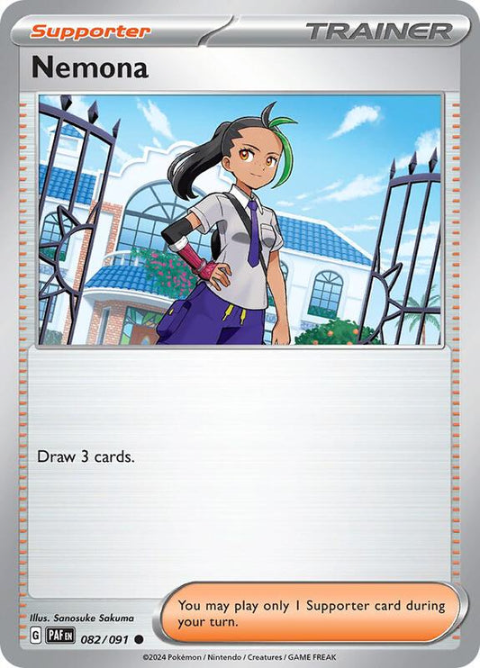 Nemona - 082/091 - Normal 082/091 Paldean Fates | Common Trainer Card