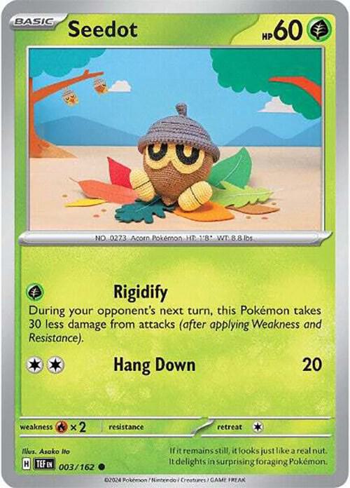 Seedot - Normal 003/162 Temporal Forces | Common Pokemon Card