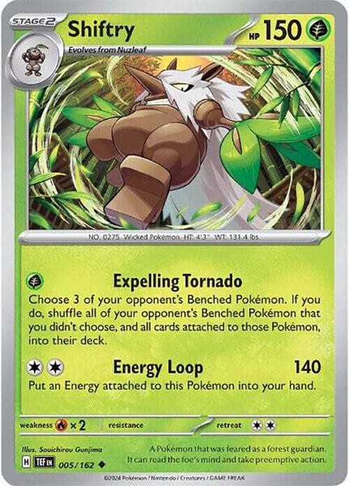 Shiftry - 005/162 - Reverse Holofoil 005/162 Temporal Forces | Uncommon Pokemon Card