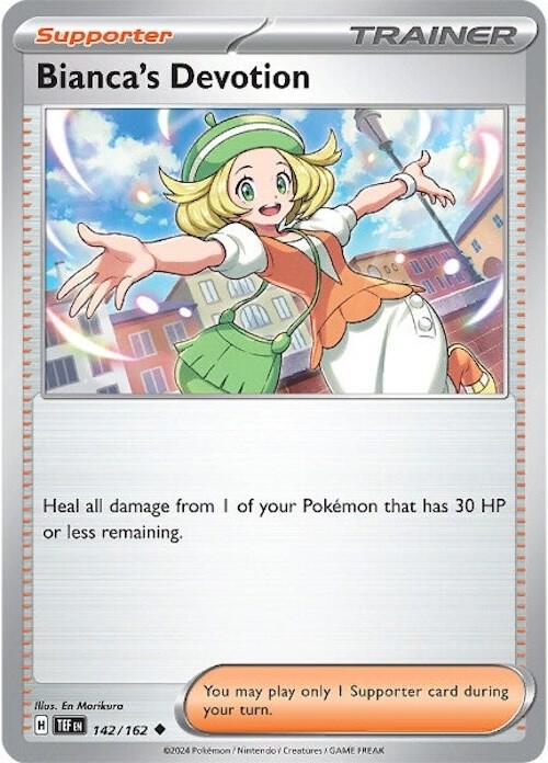 Bianca's Devotion - 142/162 - Normal 142/162 Temporal Forces | Uncommon Trainer Card
