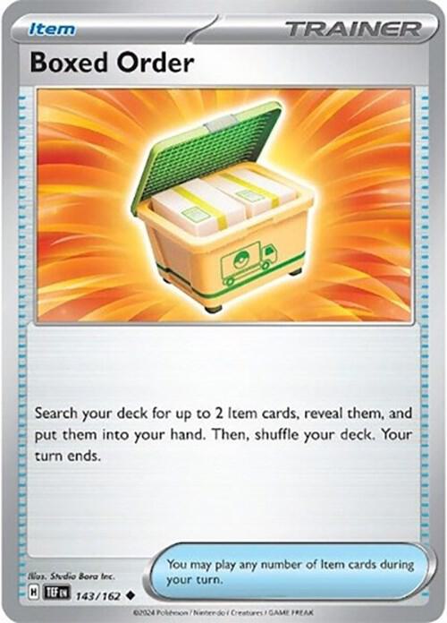 Boxed Order - Normal 143/162 Temporal Forces | Uncommon Trainer Card