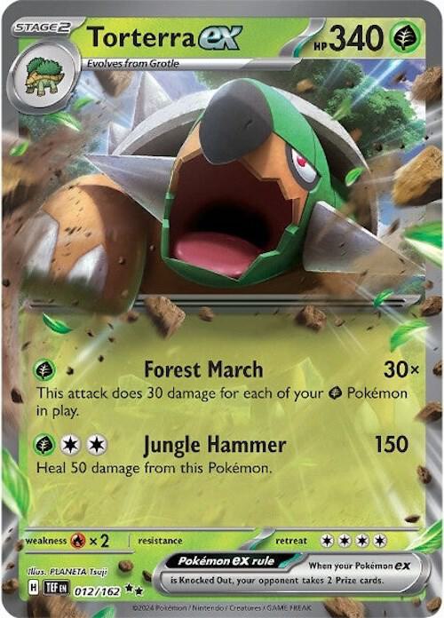 Torterra ex - 012/162 - Holofoil 012/162 Temporal Forces | Double Rare Pokemon Card