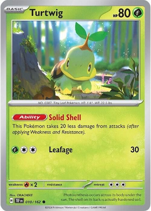 Turtwig - Normal 010/162 Temporal Forces | Common Pokemon Card