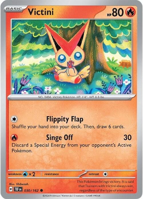 Victini - Reverse Holofoil 030/162 Temporal Forces | Common Pokemon Card