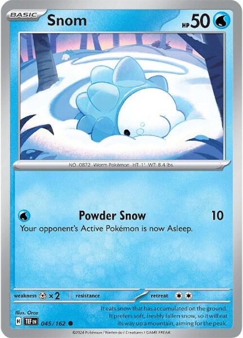 Snom - 045/162 - Reverse Holofoil 045/162 Temporal Forces | Common Pokemon Card