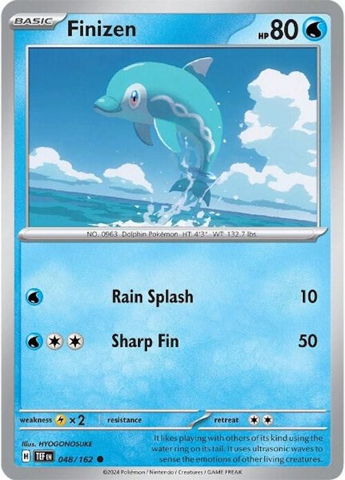 Finizen - Normal 048/162 Temporal Forces | Common Pokemon Card