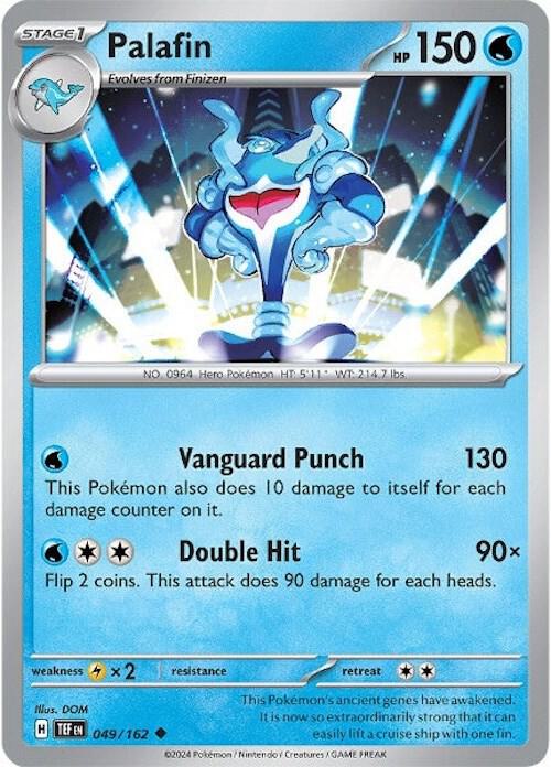 Palafin - Reverse Holofoil 049/162 Temporal Forces | Uncommon Pokemon Card