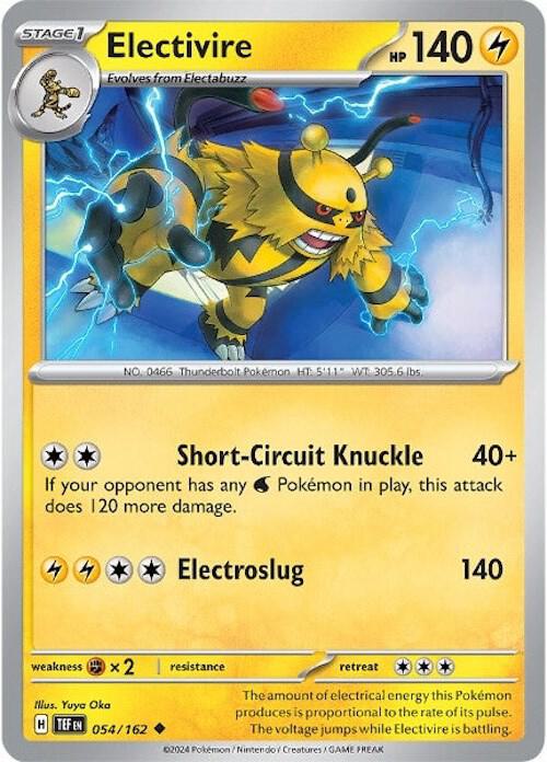 Electivire - Normal 054/162 Temporal Forces | Uncommon Pokemon Card