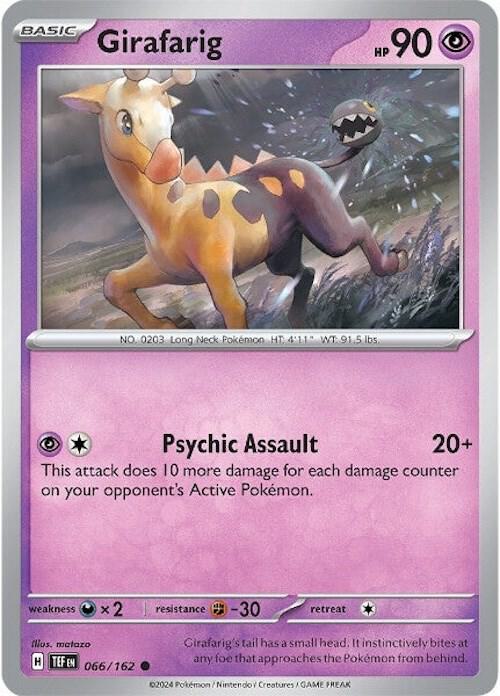 Girafarig - Reverse Holofoil 066/162 Temporal Forces | Common Pokemon Card