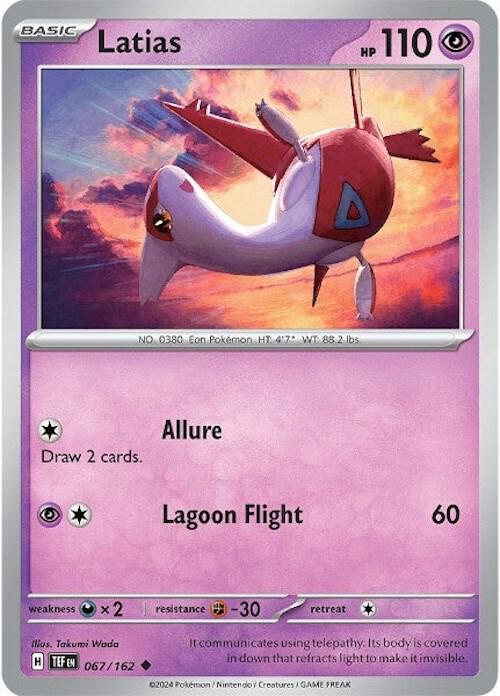 Latias - Normal 067/162 Temporal Forces | Uncommon Pokemon Card