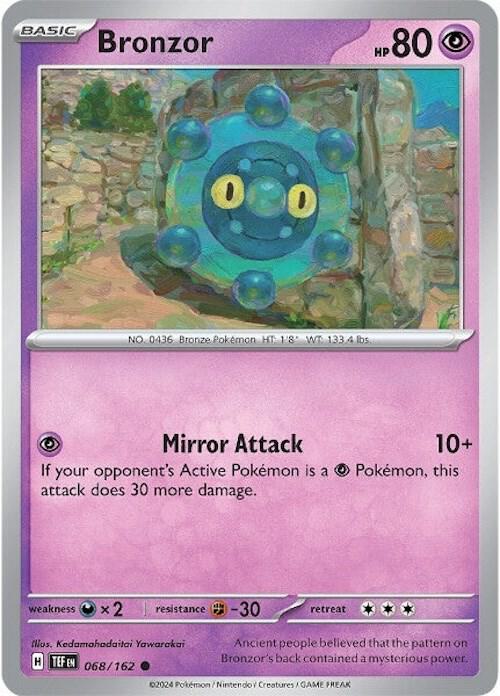 Bronzor - 068/162 - Reverse Holofoil 068/162 Temporal Forces | Common Pokemon Card