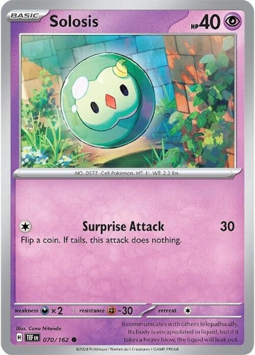 Solosis - Normal 070/162 Temporal Forces | Common Pokemon Card
