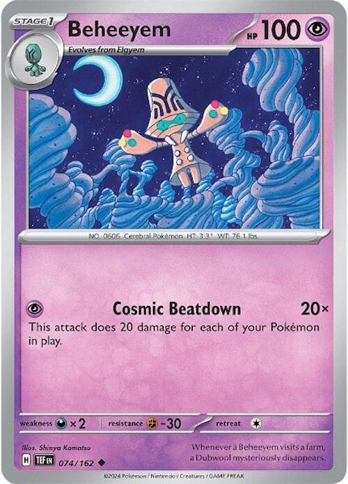 Beheeyem - Normal 074/162 Temporal Forces | Uncommon Pokemon Card