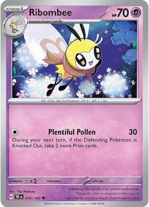 Ribombee - Normal 076/162 Temporal Forces | Uncommon Pokemon Card