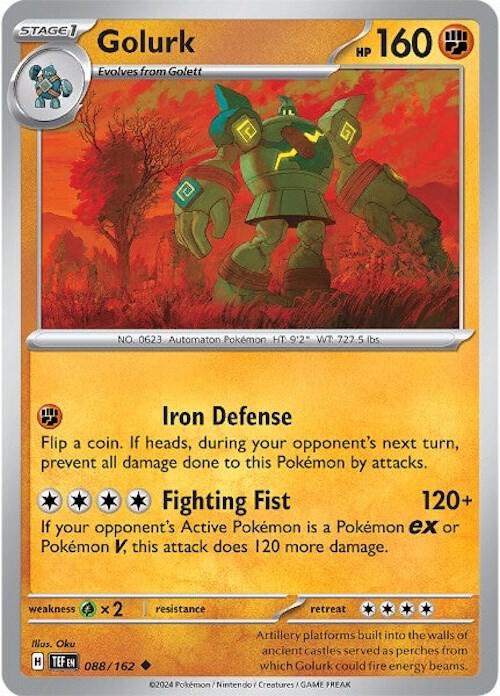 Golurk - Reverse Holofoil 088/162 Temporal Forces | Uncommon Pokemon Card