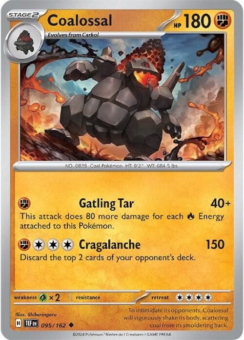 Coalossal - Reverse Holofoil 095/162 Temporal Forces | Uncommon Pokemon Card