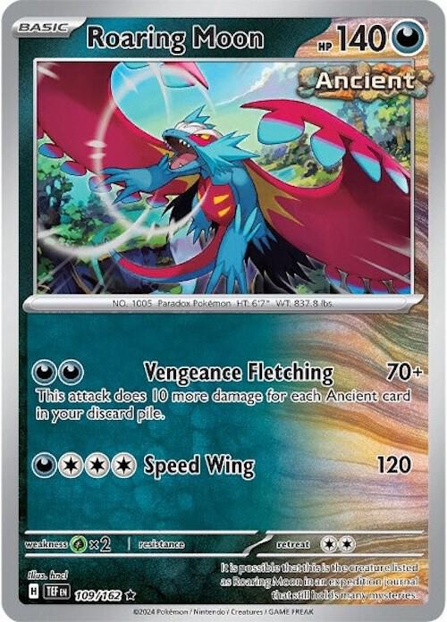 Roaring Moon - Holofoil 109/162 Temporal Forces | Rare Pokemon Card