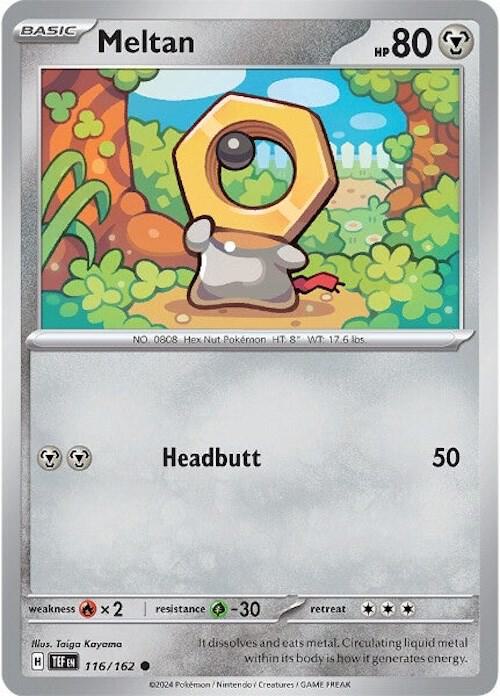 Meltan - 116/162 - Reverse Holofoil 116/162 Temporal Forces | Common Pokemon Card