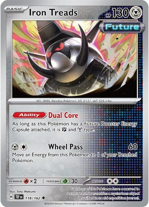 Iron Treads - Reverse Holofoil 118/162 Temporal Forces | Uncommon Pokemon Card