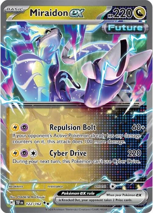Miraidon ex - Holofoil 122/162 Temporal Forces | Double Rare Pokemon Card
