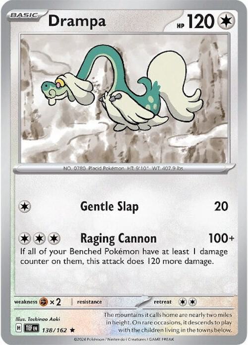 Drampa - 138/162 - Holofoil 138/162 Temporal Forces | Rare Pokemon Card