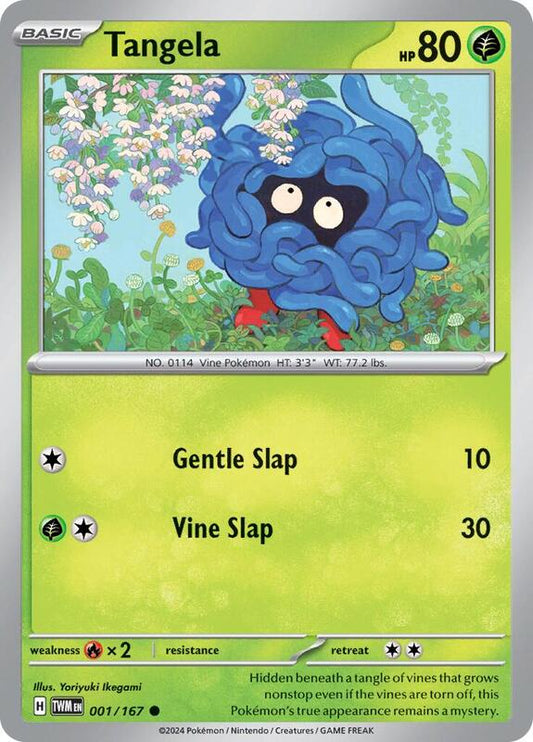 Tangela - Reverse Holofoil 001/167 Twilight Masquerade | Common Pokemon Card