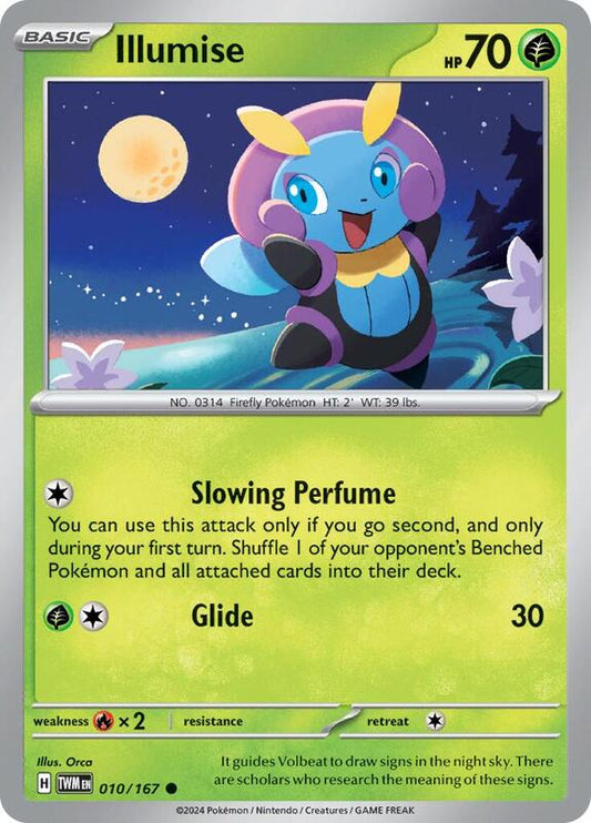 Illumise - Normal 010/167 Twilight Masquerade | Common Pokemon Card