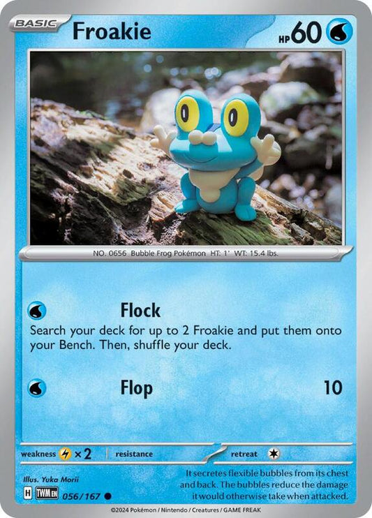 Froakie - Normal 056/167 Twilight Masquerade | Common Pokemon Card
