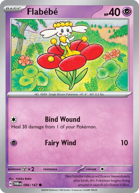 Flabebe - Normal 086/167 Twilight Masquerade | Common Pokemon Card