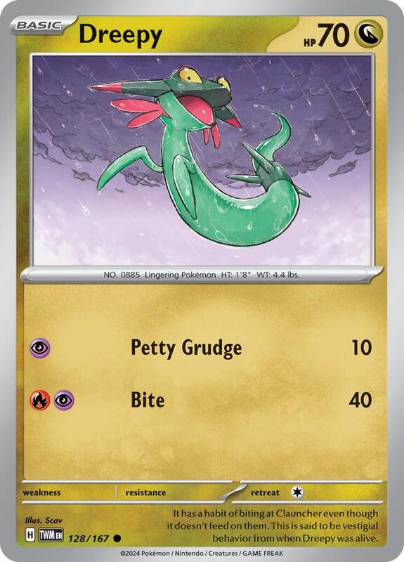 Dreepy - Normal 128/167 Twilight Masquerade | Common Pokemon Card