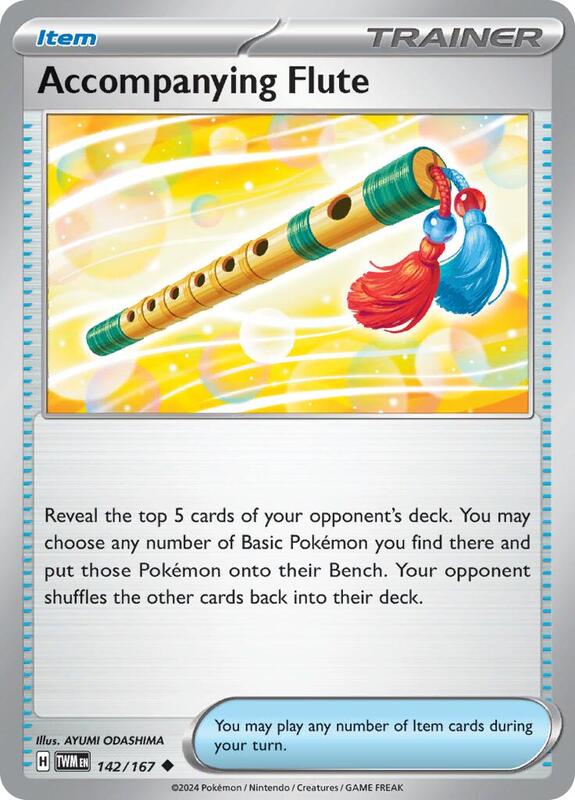Accompanying Flute - Normal 142/167 Twilight Masquerade | Uncommon Trainer Card