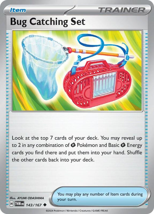 Bug Catching Set - Reverse Holofoil 143/167 Twilight Masquerade | Uncommon Trainer Card