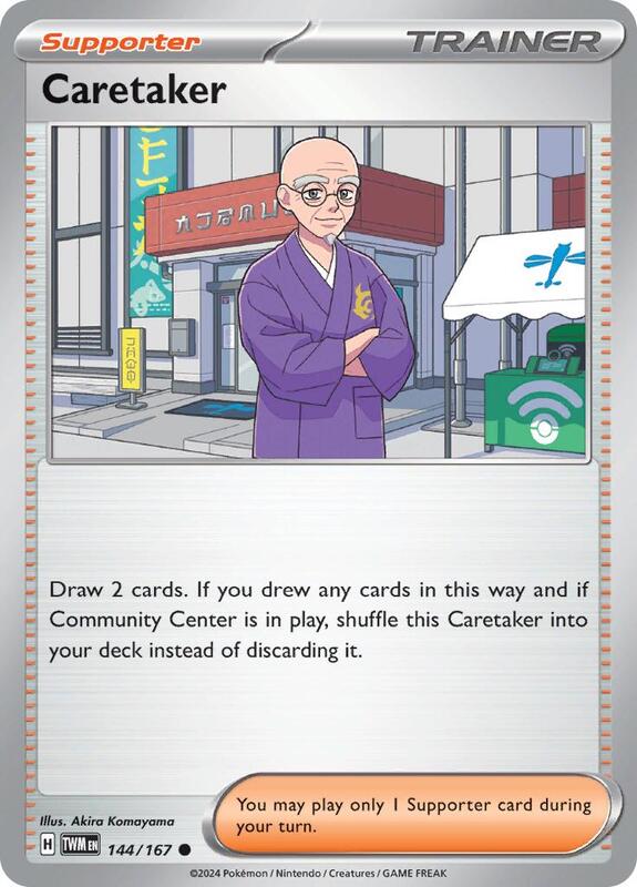 Caretaker - 144/167 - Reverse Holofoil 144/167 Twilight Masquerade | Common Trainer Card