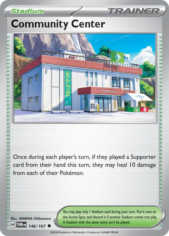 Community Center - Normal 146/167 Twilight Masquerade | Uncommon Trainer Card