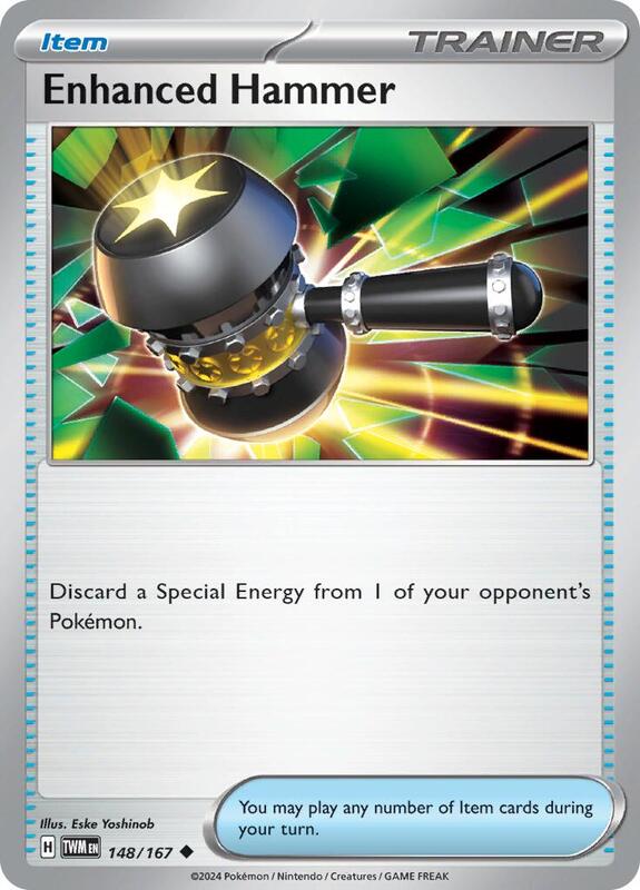 Enhanced Hammer - 148/167 - Normal 148/167 Twilight Masquerade | Uncommon Trainer Card