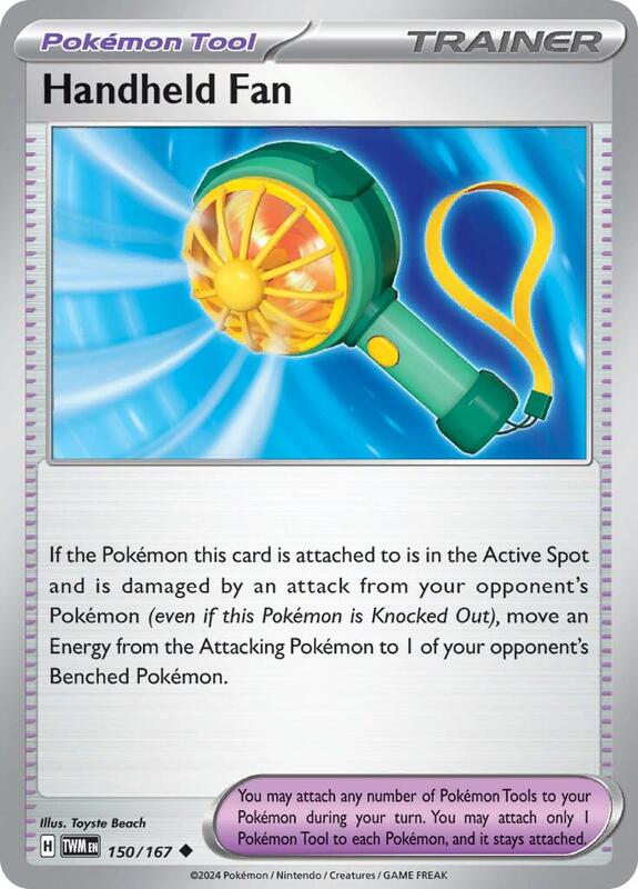 Handheld Fan - Reverse Holofoil 150/167 Twilight Masquerade | Uncommon Trainer Card