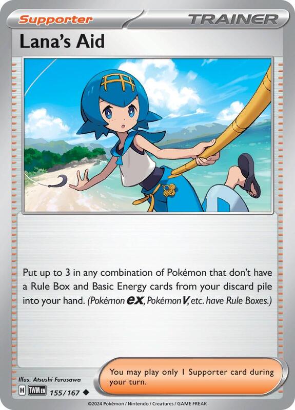 Lana's Aid - 155/167 - Normal 155/167 Twilight Masquerade | Uncommon Trainer Card
