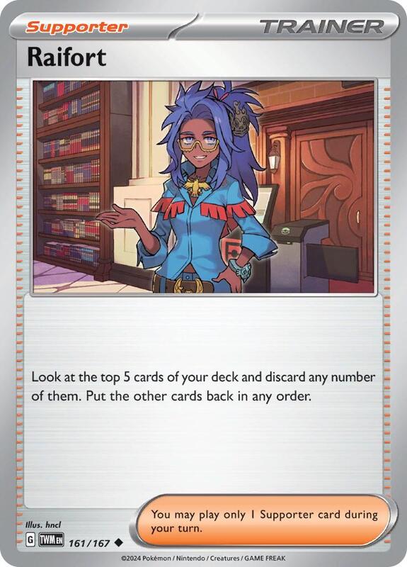 Raifort - Reverse Holofoil 161/167 Twilight Masquerade | Uncommon Trainer Card