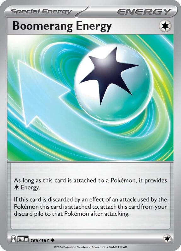 Boomerang Energy - Normal 166/167 Twilight Masquerade | Uncommon Energy Card