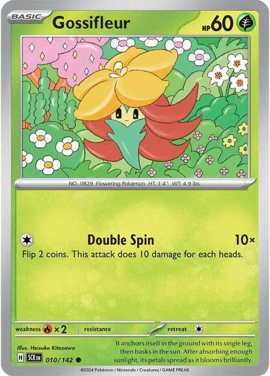 Gossifleur - Reverse Holofoil 010/142 Stellar Crown | Common Pokemon Card