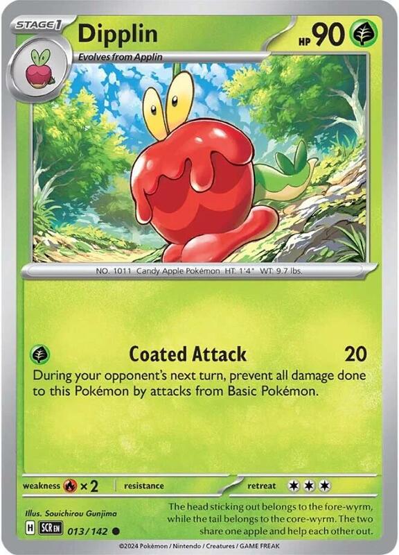 Dipplin - Normal 013/142 Stellar Crown | Common Pokemon Card