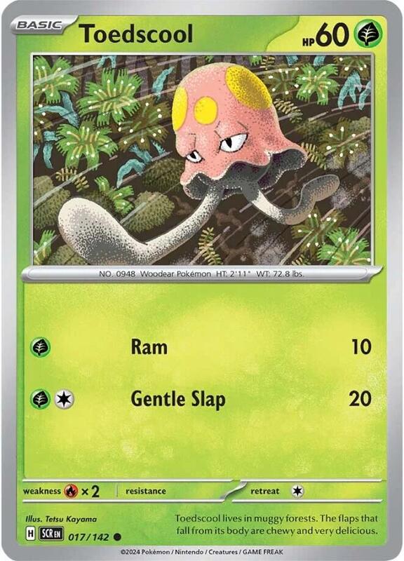 Toedscool - Normal 017/142 Stellar Crown | Common Pokemon Card