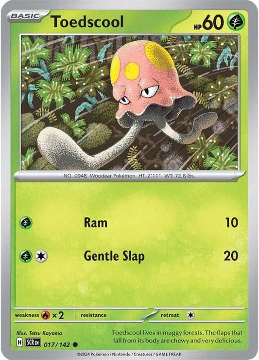 Toedscool - Normal 017/142 Stellar Crown | Common Pokemon Card