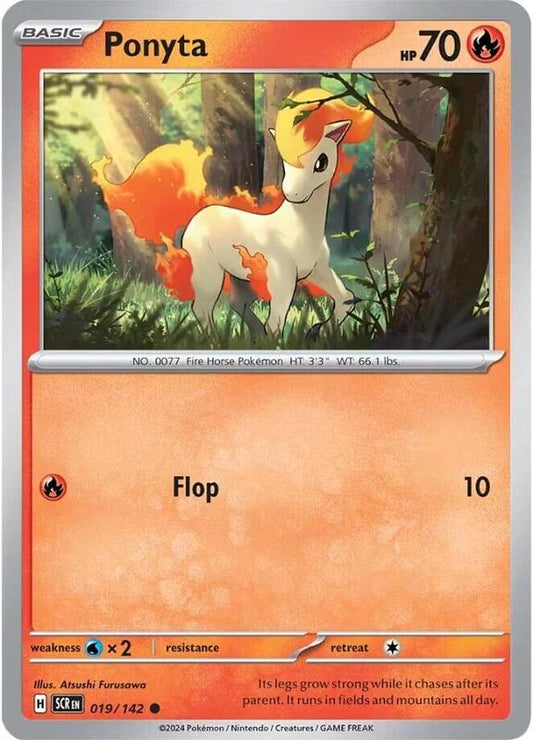 Ponyta - Reverse Holofoil 019/142 Stellar Crown | Common Pokemon Card